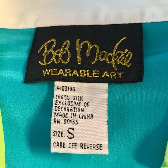 Vintage Bob Mackie Wearable Art Silk Twin Set - Picture 8 of 8